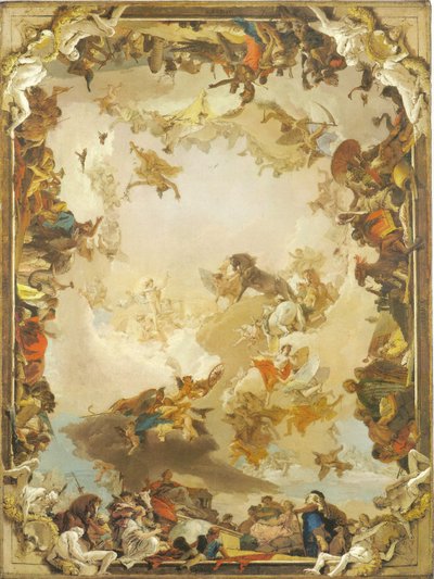 Apollo und die vier Kontinente von Giovanni Battista Tiepolo